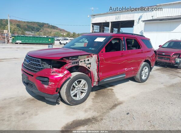 1FMSK8DH0LGA12898 2020 FORD FORD EXPLORER Red Передня ліва чверть