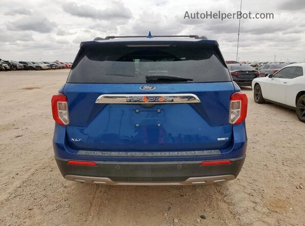 1FMSK8DH0LGA81364 2020 FORD FORD EXPLORER Blue Вид ззаду