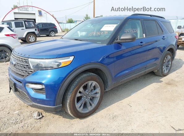 1FMSK8DH1MGA39531 2021 FORD FORD EXPLORER Blue Front left