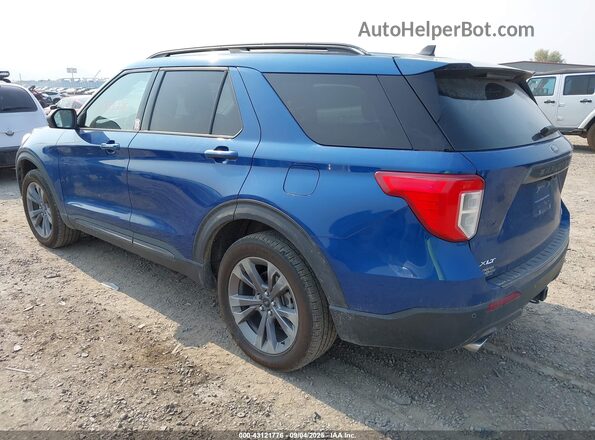 1FMSK8DH1MGA39531 2021 FORD FORD EXPLORER Blue Rear left