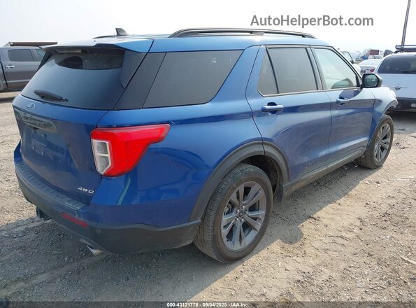 1FMSK8DH1MGA39531 2021 FORD FORD EXPLORER Blue Rear right