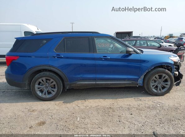 1FMSK8DH1MGA39531 2021 FORD FORD EXPLORER Blue Rear interior view