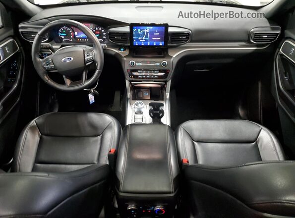 1FMSK8DH2LGB45291 2020 FORD FORD EXPLORER White Widok deski rozdzielczej