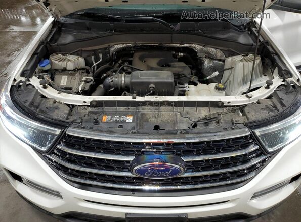 1FMSK8DH2LGB45291 2020 FORD FORD EXPLORER White Widok komory silnika