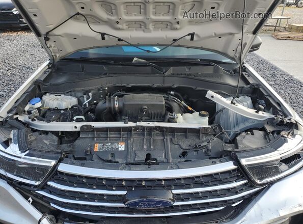1FMSK8DH2LGC19275 2020 FORD FORD EXPLORER Silver ძრავის განყოფილების ხედი