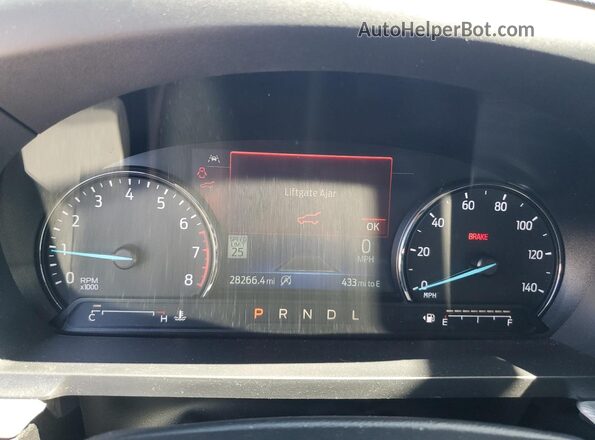 1FMSK8DH2RGA50318 2024 FORD FORD EXPLORER White Instrument cluster view