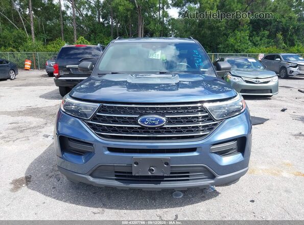 1FMSK8DH4LGC06396 2020 FORD FORD EXPLORER Light Blue Вид задньої частини салону