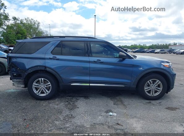 1FMSK8DH4LGC06396 2020 FORD FORD EXPLORER Light Blue Панорамний вид салону 360°