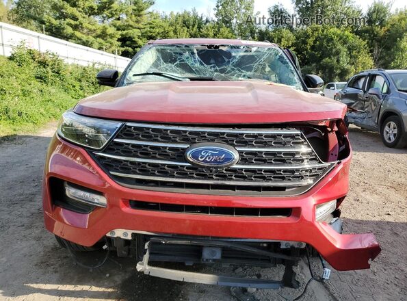 1FMSK8DH4RGA32922 2024 FORD FORD EXPLORER Red წინა ხედი