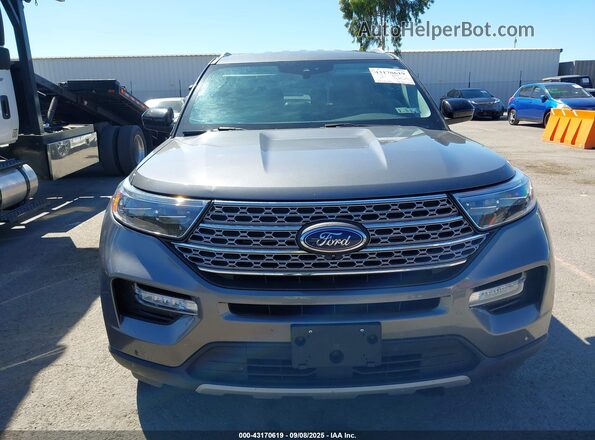 1FMSK8FH2NGB07625 2022 FORD FORD EXPLORER Gray Instrument cluster view