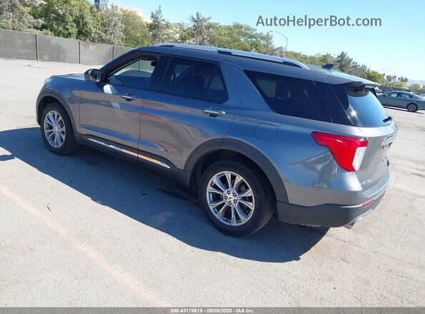 1FMSK8FH2NGB07625 2022 FORD FORD EXPLORER Gray Rear left