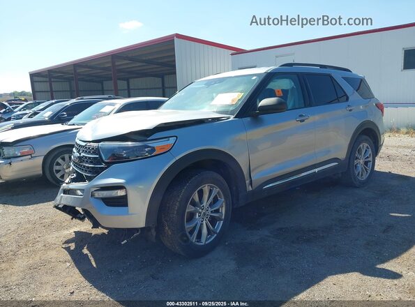 1FMSK8DH6LGD16530 2020 FORD FORD EXPLORER Серебряный Передняя левая четверть