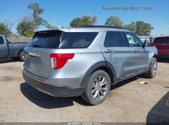 1FMSK8DH6LGD16530 2020 FORD FORD EXPLORER Серебряный Задняя правая четверть