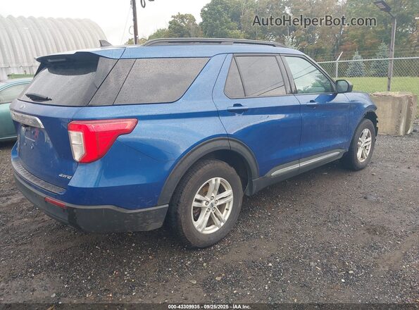 1FMSK8DH7NGC25110 2022 FORD FORD EXPLORER Dark Blue Trasero derecho