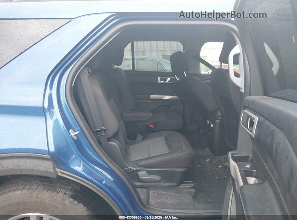 1FMSK8DH7NGC25110 2022 FORD FORD EXPLORER Dark Blue Vista de la etiqueta del VIN