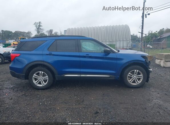 1FMSK8DH7NGC25110 2022 FORD FORD EXPLORER Dark Blue Vista interior de 360 grados