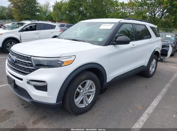 1FMSK8DHXLGA57184 2020 FORD FORD EXPLORER White წინა მარცხენა ხედი სამი მეოთხედიდან