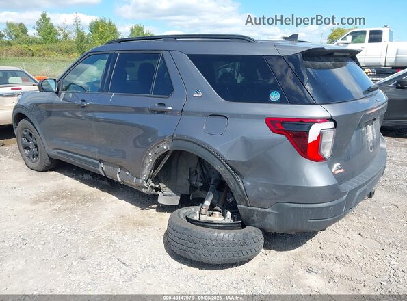 1FMSK8JH6MGC19043 2021 FORD FORD EXPLORER Gray Rear left