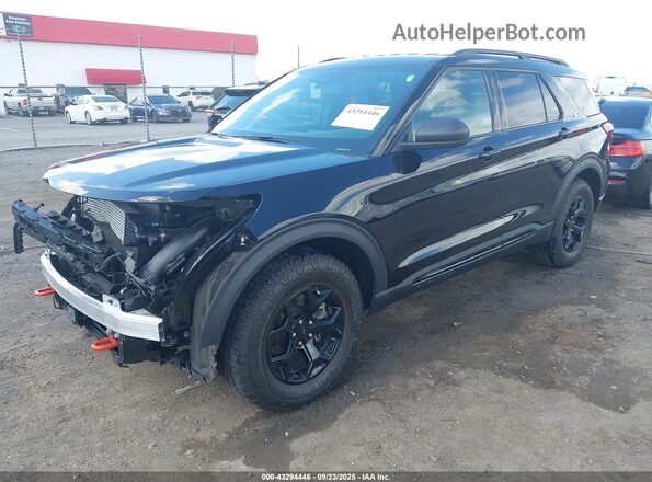 1FMSK8JH8NGC31213 2022 FORD FORD EXPLORER Black Передня ліва чверть