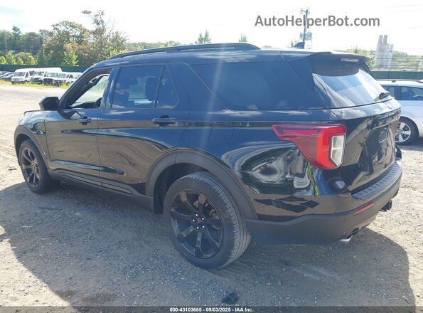 1FMSK8KH5NGC30132 2022 FORD FORD EXPLORER Black Задня ліва чверть
