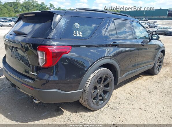1FMSK8KH5NGC30132 2022 FORD FORD EXPLORER Black Задня права чверть
