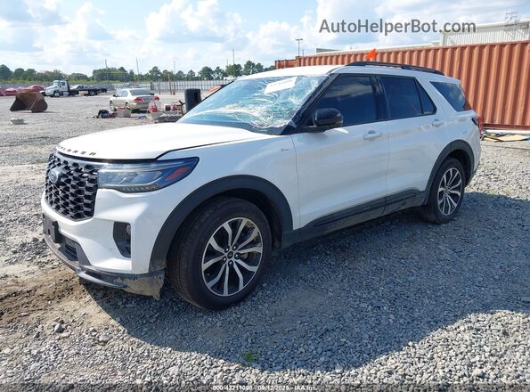 1FMUK7KH6SGA38426 2025 FORD FORD EXPLORER White Vista tres cuartos delantera izquierda