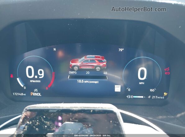 1FMUK7KH9SGA46293 2025 FORD FORD EXPLORER Red Вид задніх сидінь