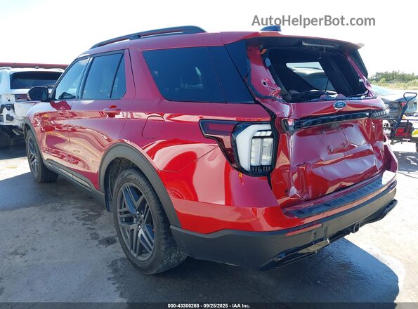 1FMUK7KH9SGA46293 2025 FORD FORD EXPLORER Red Задня ліва чверть