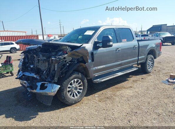 1FT7W2BT0NEC60781 2022 FORD F250 Серый Передняя левая четверть
