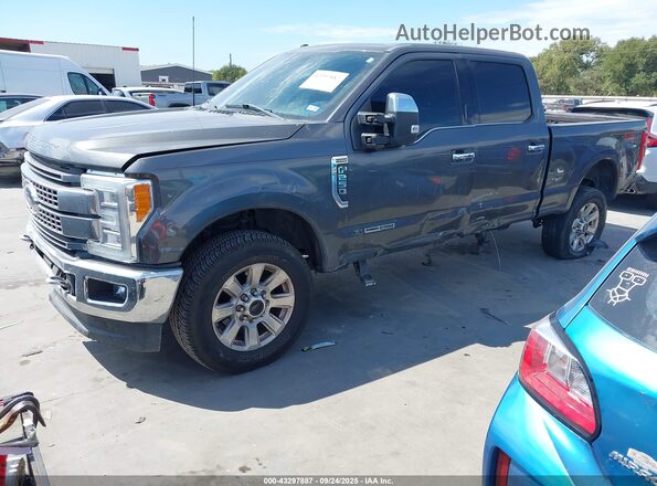 1FT7W2BT2JEC06439 2018 FORD F-250 Gray წინა მარცხენა ხედი სამი მეოთხედიდან