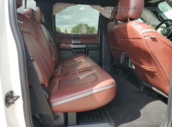 1FT7W2BT6JEB05484 2018 FORD F250 White Vista de los asientos traseros