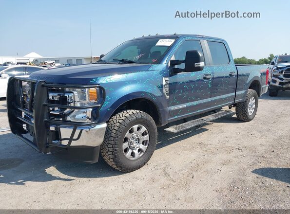 1FT7W2BT7LEE94977 2020 FORD F-250 Blue Передня ліва чверть