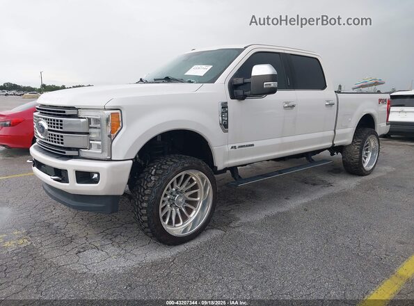 1FT7W2BT9JEB03406 2018 FORD F-250 White წინა მარცხენა ხედი სამი მეოთხედიდან