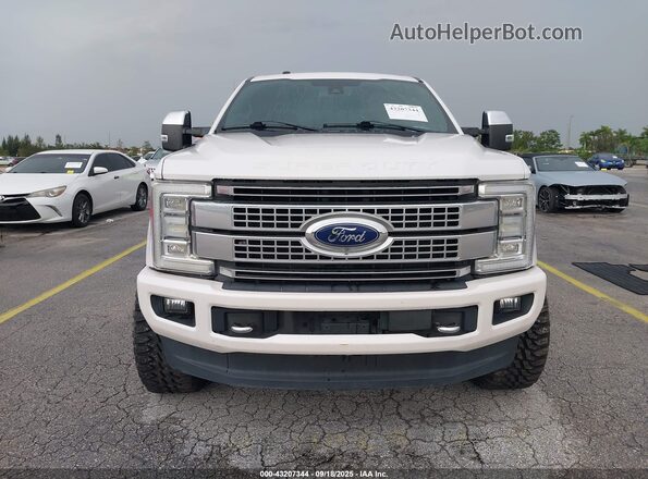 1FT7W2BT9JEB03406 2018 FORD F-250 White ხელსაწყოთა პანელის ხედი