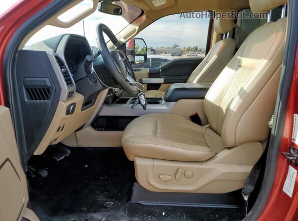 1FT8W2BT2LEC28352 2020 FORD F250 Maroon Front interior view