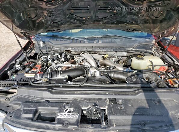 1FT8W2BT2LEC28352 2020 FORD F250 Maroon Rear interior view