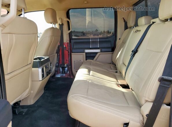 1FT8W2BT2LEC28352 2020 FORD F250 Maroon Rear seats view