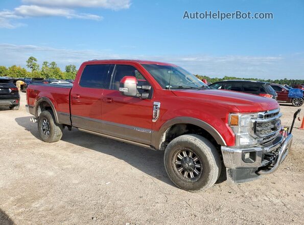 1FT8W2BT2LEC28352 2020 FORD F250 Maroon Front right