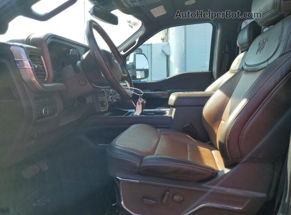 1FT8W3BN9PED07689 2023 FORD F350 Gray Widok wnętrza z przodu