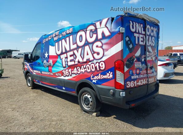 1FTBR1C83LKB46049 2020 FORD TRANSIT-250 Blue Trasero izquierdo