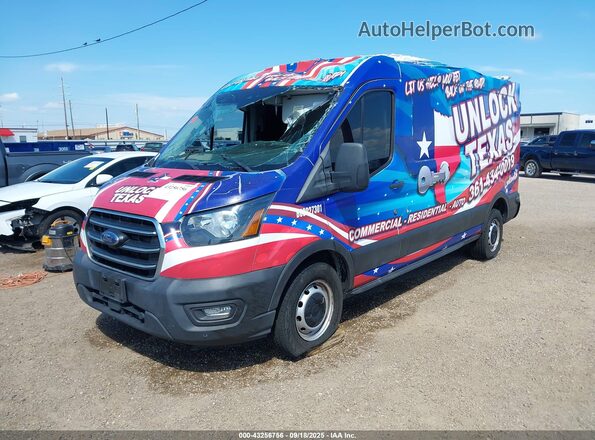 1FTBR1C83LKB46049 2020 FORD TRANSIT-250 Blue Vista tres cuartos delantera izquierda