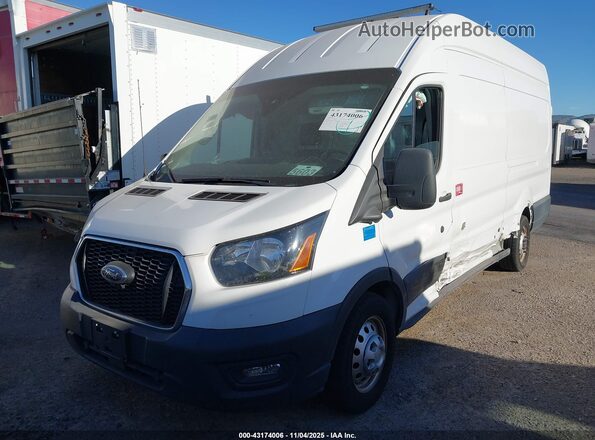 1FTBW3UG5NKA50467 2022 FORD TRANSIT-350 White Առջևի ձախ երեք քառորդ տեսարան