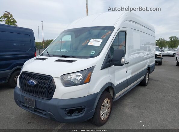 1FTBW3X89MKA87783 2021 FORD TRANSIT-350 White Vista tres cuartos delantera izquierda
