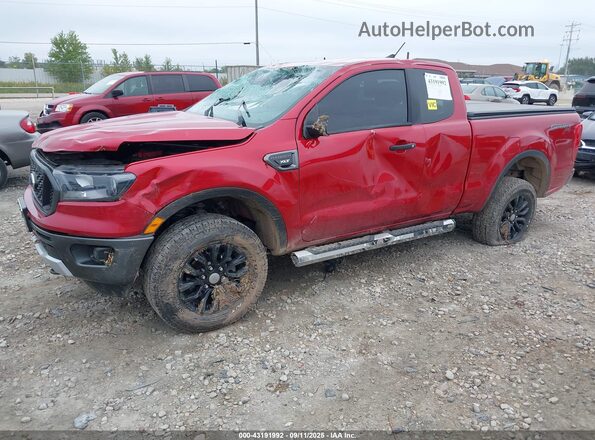 1FTER1FH2MLD36560 2021 FORD RANG Red Առջևի ձախ երեք քառորդ տեսարան