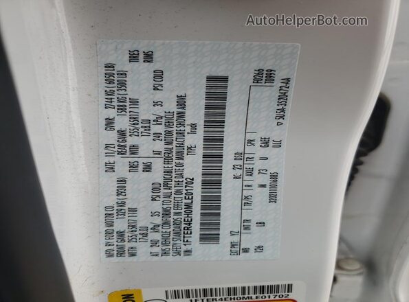 1FTER4EH0MLE01702 2021 FORD RANG White Vista del compartimento del motor