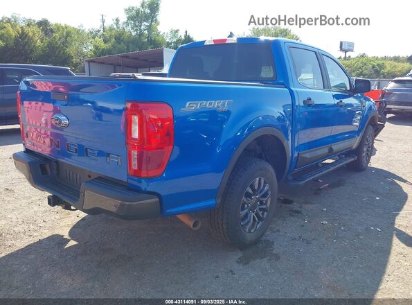 1FTER4FH0MLD63712 2021 FORD RANG Blue Задня права чверть