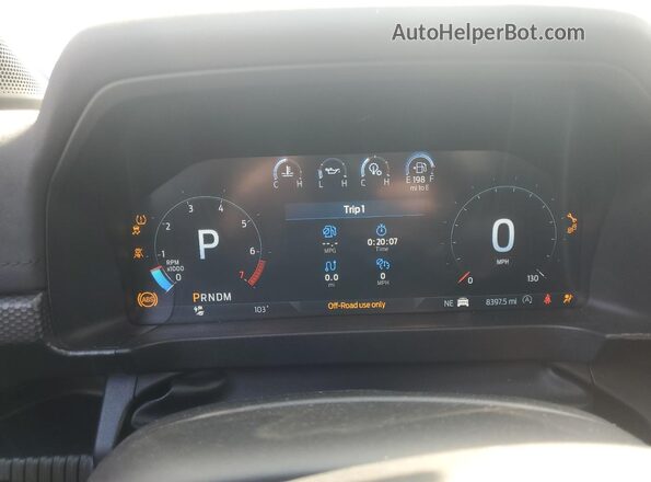 1FTER4LR9RLE30845 2024 FORD RANG Синий Вид щитка приборов