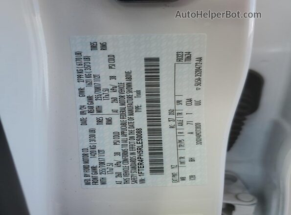 1FTER4PH5RLE50088 2024 FORD RANG White 