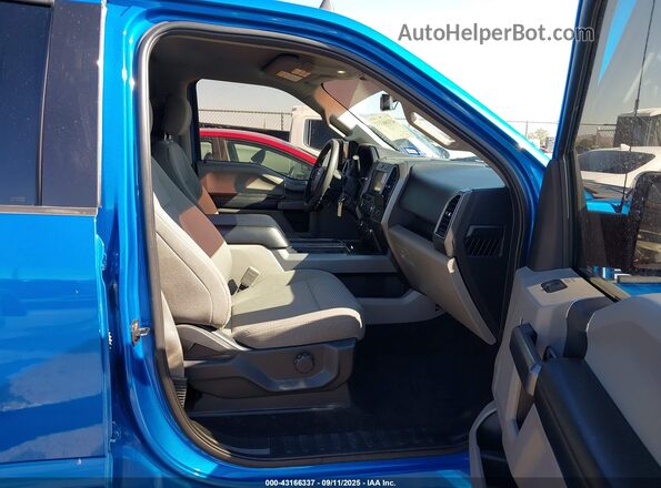 1FTEW1CP1LKF37472 2020 FORD F150 Blue Widok wnętrza z przodu
