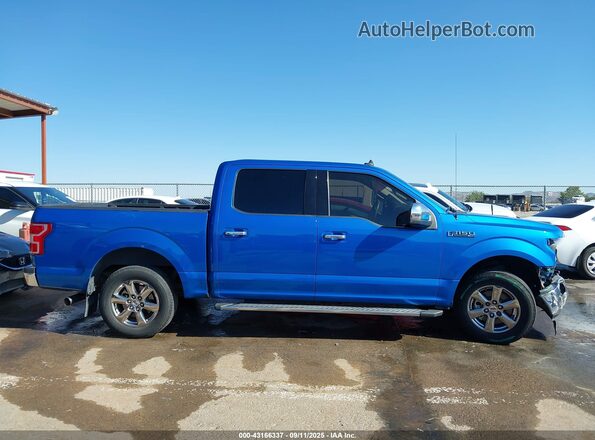 1FTEW1CP1LKF37472 2020 FORD F150 Blue Widok wnętrza z tyłu